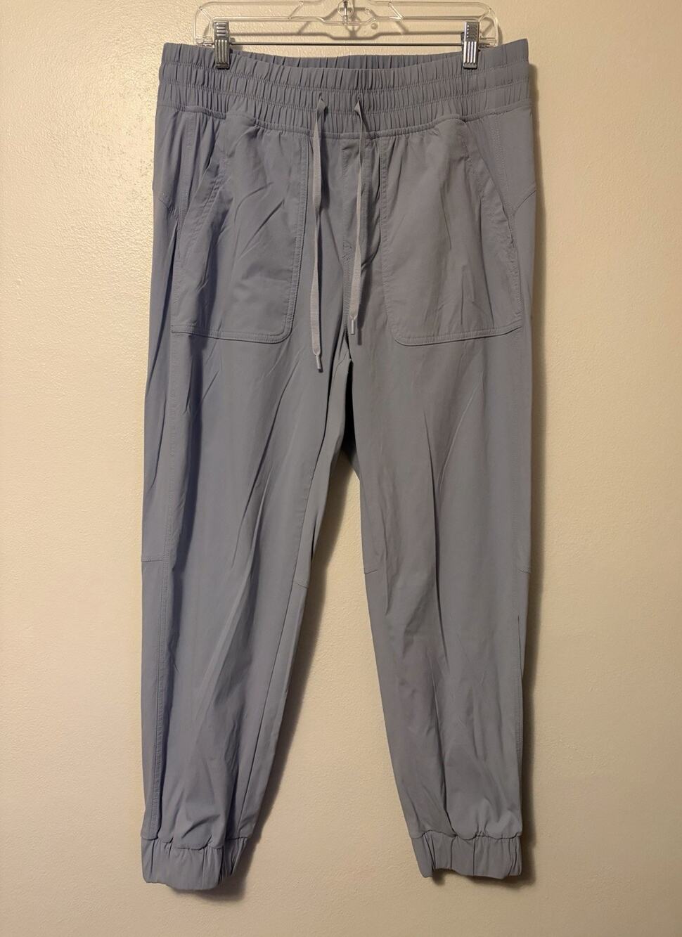 Eddie Bauer Women's 14 Nylon Jogger Pants Drawstring Activewear Hiking Gray